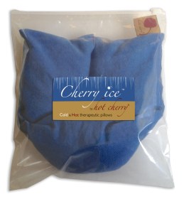 Cherry Ice Blue Denim Neck Wrap in Zip-close Freezer Bag