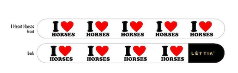 Lettia Nail File- I Heart Horses