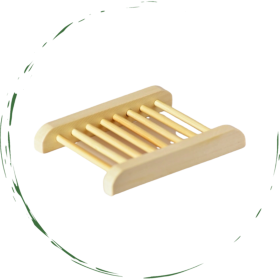 Natural Bamboo Soap Bar Dish