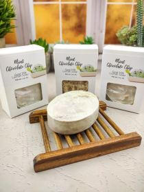 Mint Chocolate Chip goat milk loofah soap