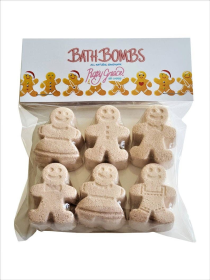 Gingerbread Men Bath Bombs