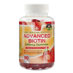 Totally Products Advanced Biotin Gummies 5000mcg (90 gummies)