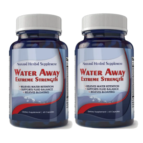 Water Away Natural Diuretic Water Pill (2 bottles)