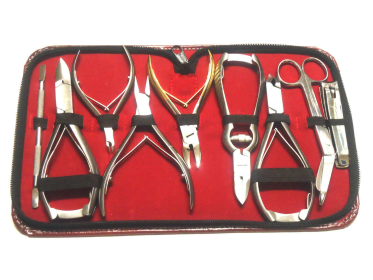 Complete Podiatrist Heavy Duty Clippers and Cutters Variety Tools Kit Set