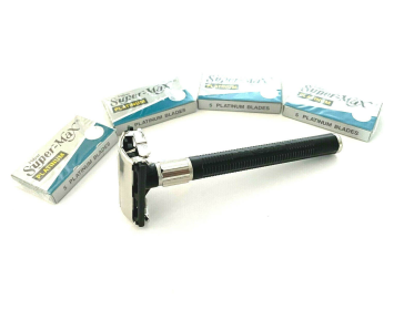 Heavy Duty Black Butterfly Style Old Fashion Safety Razors