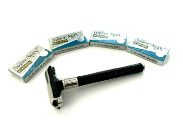 Classic Old Fashion Safety Razor Plus Razor Blades Set Kit