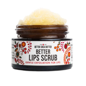 Lip Scrub Exfoliator & Moisturizer, Gentle Sugar Scrub