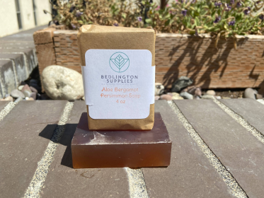 Deodorizing Persimmon Soap with Aloe Bergamot Fragrance