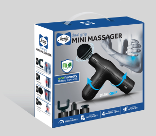 Sealy Dual Grip 5-Speed Percussive Massage Gun (MA-101)