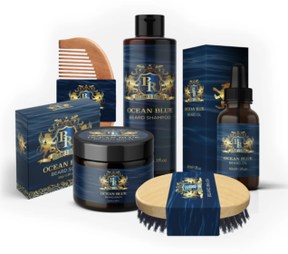 Ocean Blue Beard Oil Kit