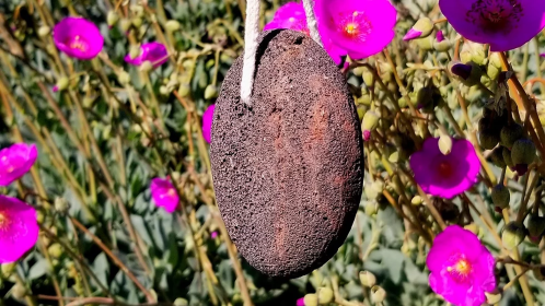 2 - Natural Black Volcanic Lava Rock Pumice Stone