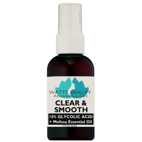 Watts Beauty Clear and Smooth Blemish Serum with Glycolic and Melissa Essential Oil - 2 oz