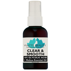 Watts Beauty Clear and Smooth Blemish Serum with Glycolic and Melissa Essential Oil - Large 4.48 oz