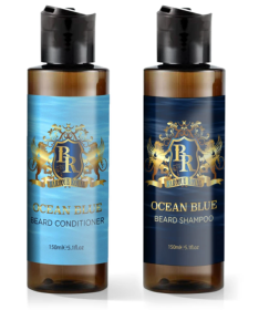 Ocean Blue Beard Wash and Conditioner