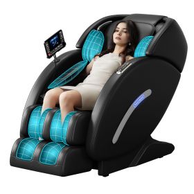 Full Body Massage Chair, Full Body Zero Gravity with 3D Massage Mechanism, 6 Auto Massage Mode, Waist and Calf Heater, Foot Roller, Bluetooth Speaker