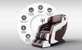 Open Massage Chair,Full Body Zero Gravity Recliner with Bluetooth, Hip Heating, Foot Massage and Air Massage System for Home Office, for mom/dad (Brow