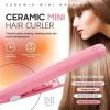 2023 Mini Hair Curler; Werdeny Ceramic Mini Hair Curler for Short Hair; 2 in 1 Mini Ceramic Curler and Hair Straightener; Mini Curling Iron 1/2 Inch B