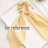 5 Pcs Multicolor Stripe Polyester Ribbon Scrunchies Hair Bow Scarf Scrunchies Hair Ties