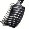 Curved Vented Styling Hair Brushes with Detangling Pins, Professional Paddle Detangler Hairbrush for All Hair Types For Women, Men