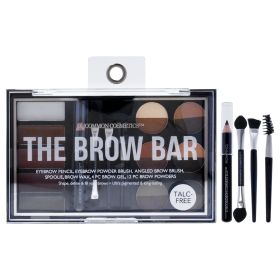 The Brow Bar by Uncommon Cosmetics for Women - Eyebrow Pencil, Eyebrow Powder Brush, Brow Angled Brush, Spoolie, 0.05oz Eyebrow Wax, 0.2oz Brow Gel