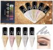 5PCS Diamond Shiny Eye Liners Eyeshadow Waterproof Glitter Sequins Eyeliner Eye Shadow