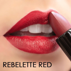 Velvet Semi-Matte Lipstick (Color: Rebelette Red)