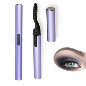 Lovely Lash Portable Heated Eyelash Curler For Instant Curvy lashes (Color: Purple)