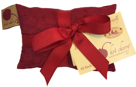 Hot Cherry Neck Wrap (Color: Plush Red Ultra Suede)