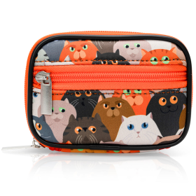 Made Easy Kit Pill Case - 7-Day Travel Medicine Organizer (Color: Colorful Cats)