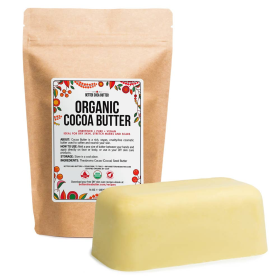 Organic Cocoa Butter, USDA Certified, Unrefined (size: 16 oz)