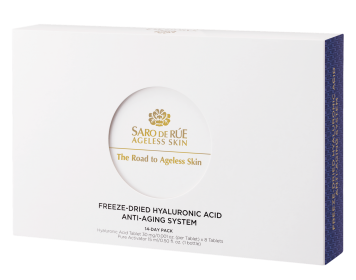 Saro de Rue Freeze-Dried Hyaluronic Acid Anti-Aging System (Color: WHITE/PURPLE, size: 7.3oz (14 Day Treatment))