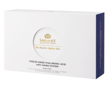 Saro de Rue Freeze-Dried Hyaluronic Acid Anti-Aging System (Color: WHITE/PURPLE, size: 11.7oz (60 Day Treatment))