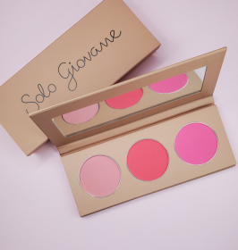 Three Shades Blush Palette (Color: pink)