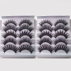 20/10/5 Paar Valse Mink Wimpers Natuurlijke Piekerige Lange Valse Wimpers Handgemaakte Gevleugelde Dikke Lash Voor Wimper Extension Make gereedschap (Color: 10Pairs-MZA4089)