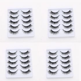 20/10/5 Paar Valse Mink Wimpers Natuurlijke Piekerige Lange Valse Wimpers Handgemaakte Gevleugelde Dikke Lash Voor Wimper Extension Make gereedschap (Color: 20Pairs)