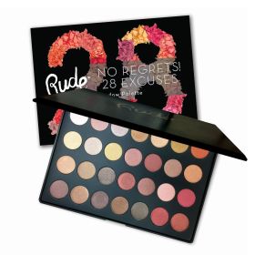 RUDE No Regrets! 28 Excuses Eyeshadow Palette (DC) (Color: Leo Shimmer)