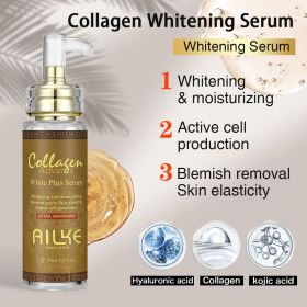 AILKE Hydrating & Brightening Serum for Dark Spots, Fine Lines and Wrinkles, With Collagen, Glutathione,Skin Rejuvenation Serum (NET WT: Collagen Serum)