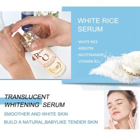 AILKE Whitening Face Serum, Wrinkle Treatment, Dark Spot Removal, With Glutathione and Hyaluronic Acid, Anti-Aging,Lightening (NET WT: Rice Serum)