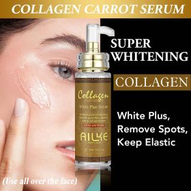 AILKE Whitening Face Serum, Wrinkle Treatment, Dark Spot Removal, With Glutathione and Hyaluronic Acid, Anti-Aging,Lightening (NET WT: Collagen Serum)