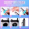 40000RPM Nail Drill Machine Electric Portable Nail File Rechargeable Nail Sander for Gel Nails Polishing For Home Manicure Salon