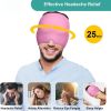 360�� Massage Migraine Relief Hat Stress Relief Eye Mask Gel Hot Cold Therapy Headache Pain Relief Cap  Ice Head Wrap for Headache and Puffy Eyes