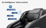 Full Body Massage Chair, Full Body Zero Gravity with 3D Massage Mechanism,Multiple massage modes, Waist and Calf Heater, Foot Roller, Bluetooth Speake