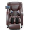 Massage chair, full body zero gravity recliner, with hip heating, foot massage and air massage system, suitable for mom/dad (pure black).