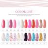 Poly Nail Gel Set 6 PCS Poly UV Gel Set For Nail Extension Finger Quick Building Gel 24 Color Extension Gel Set Manicure Set