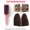 Curl Defining Brush,Boar Bristle Hair Brush Styling Brush for detangling,combing and shaping men and women,curls to reduce pulling and curl separation