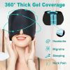 360�� Massage Migraine Relief Hat Stress Relief Eye Mask Gel Hot Cold Therapy Headache Pain Relief Cap  Ice Head Wrap for Headache and Puffy Eyes